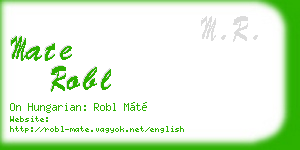 mate robl business card